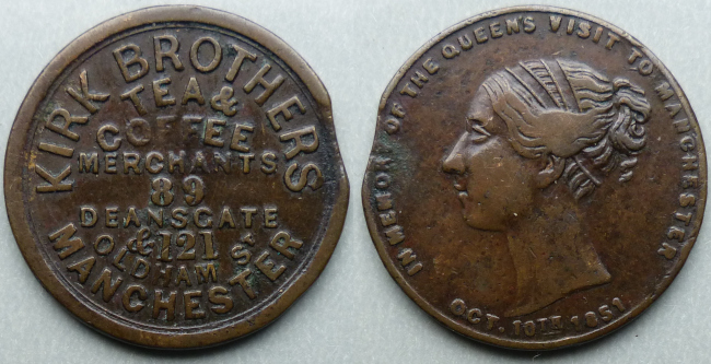 Manchester, Kirk Brothers tea dealers